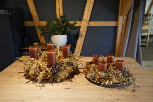 Adventskranz brown